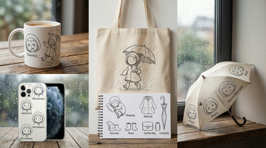 롬핑엔젤 라이프스타일 목업